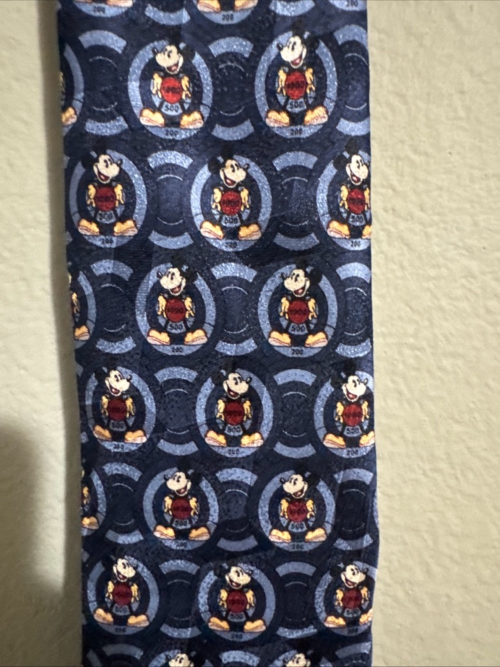 Mickey & Co Disney 100% Sillk Atlas Designs Mickey Mouse Tie